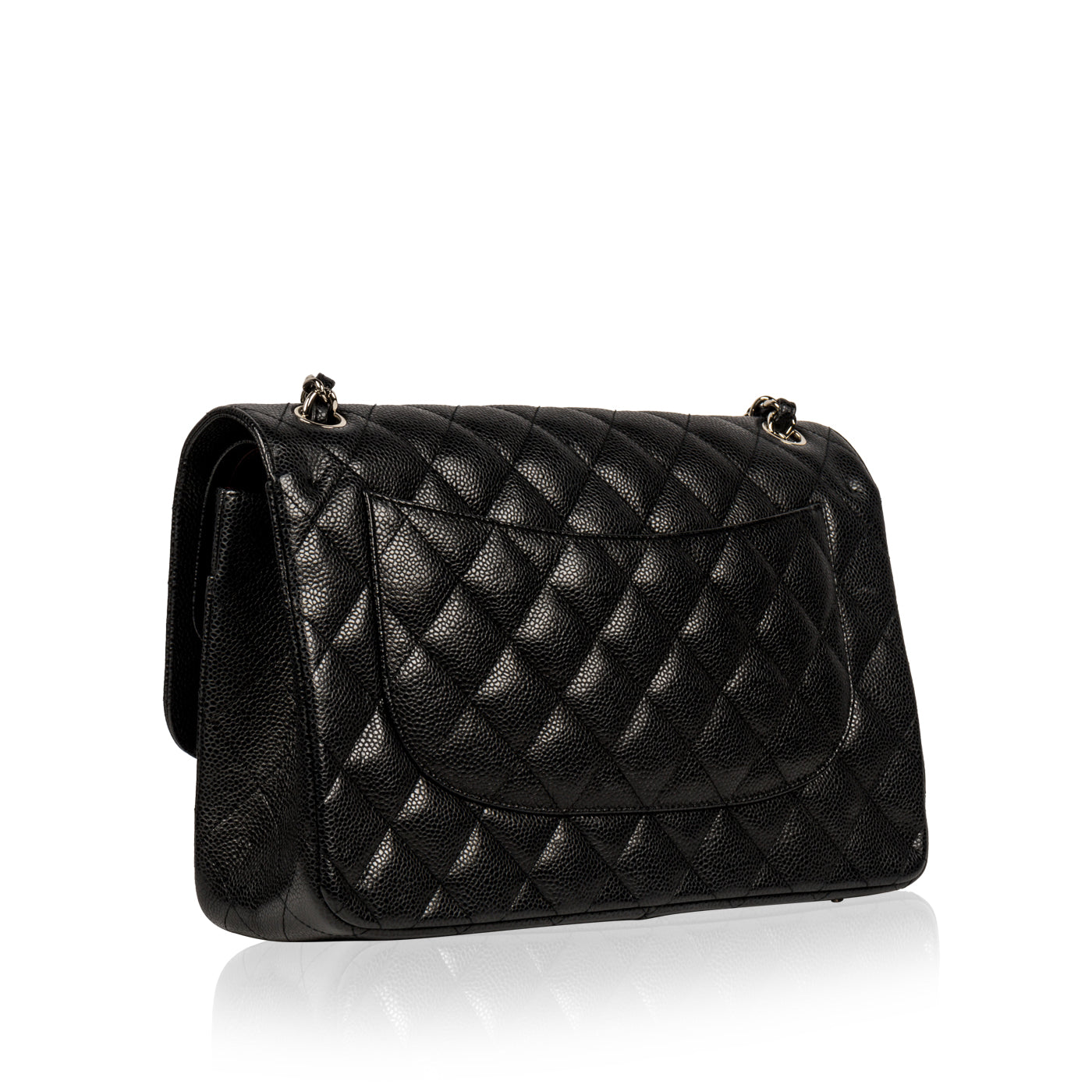 Chanel Classic Flap Caviar Black Shoulder Bag Style 57