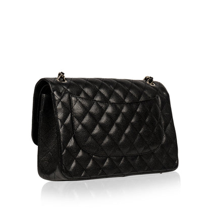 Chanel Classic Flap Caviar Black Shoulder Bag Style 57