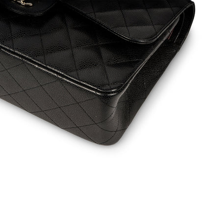 Chanel Classic Flap Caviar Black Shoulder Bag Style 57