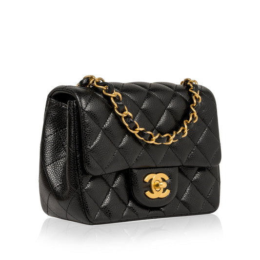 Chanel Classic Flap Caviar Black Shoulder Bag Style 113
