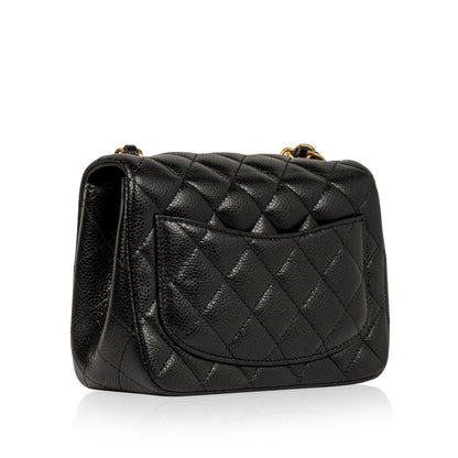 Chanel Classic Flap Caviar Black Shoulder Bag Style 113