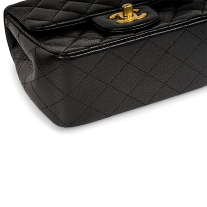 Chanel Classic Flap Caviar Black Shoulder Bag Style 113