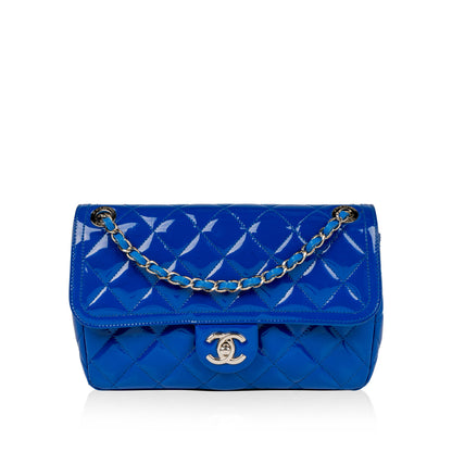 Chanel Timeless Patent Leather Black Shoulder Bag