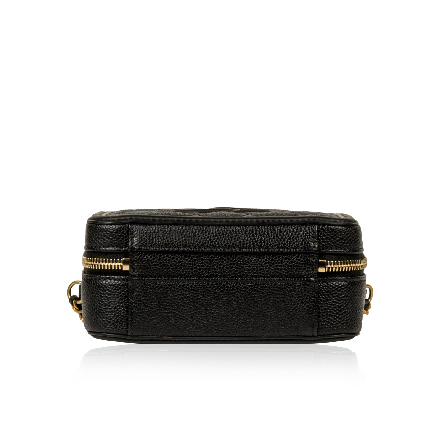 Chanel Vanity Caviar Black Clutch Style 8