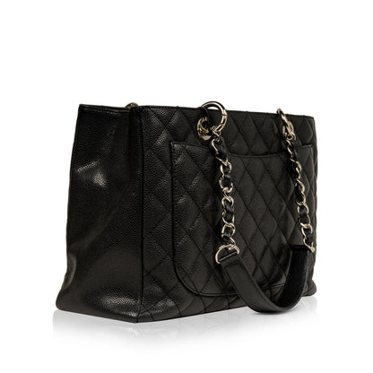 Chanel Timeless Caviar Black Tote Bag Style 42