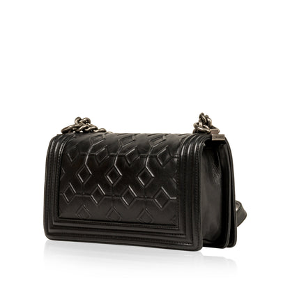Chanel Boy Bag Leather Black Shoulder Bag Style 6