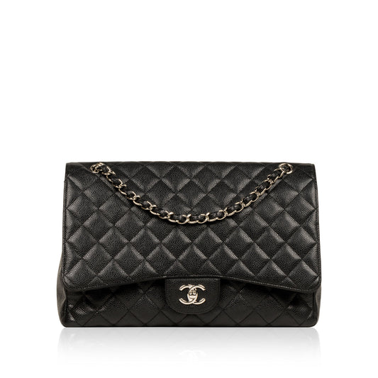 Chanel Classic Flap Caviar Black Shoulder Bag Style 58