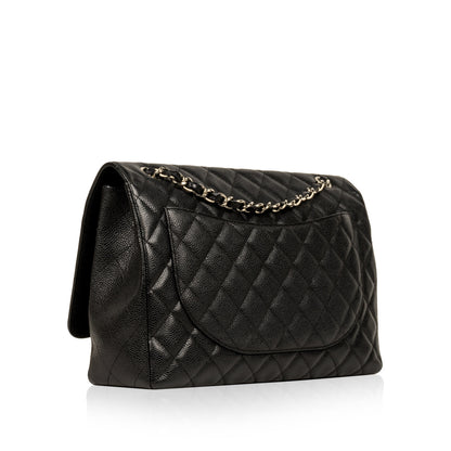 Chanel Classic Flap Caviar Black Shoulder Bag Style 58