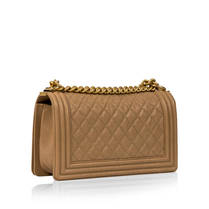 Chanel Boy Bag Caviar Black Shoulder Bag Style 13