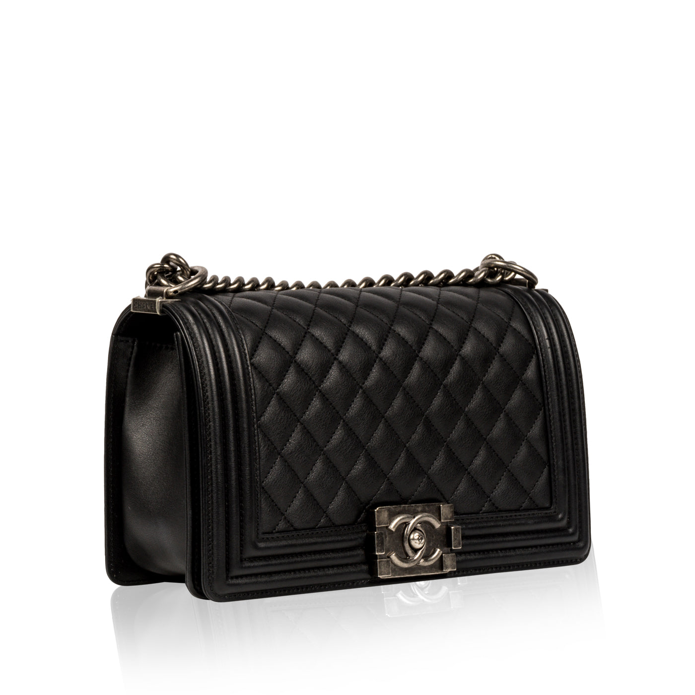 Chanel Boy Bag Caviar Black Shoulder Bag Style 7