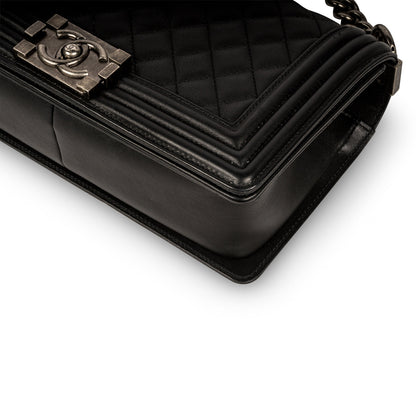 Chanel Boy Bag Caviar Black Shoulder Bag Style 7