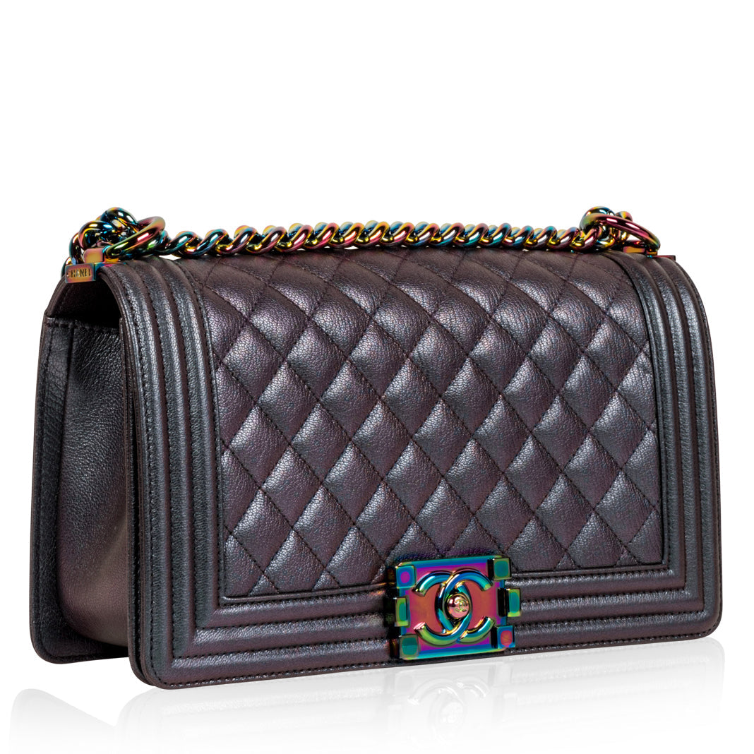 Chanel Boy Bag Leather Black Shoulder Bag Style 7