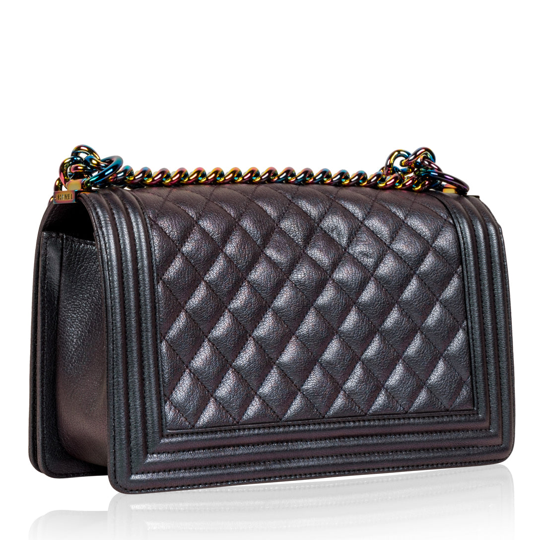 Chanel Boy Bag Leather Black Shoulder Bag Style 7