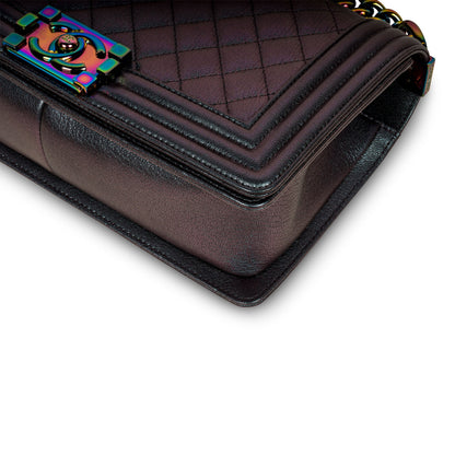 Chanel Boy Bag Leather Black Shoulder Bag Style 7