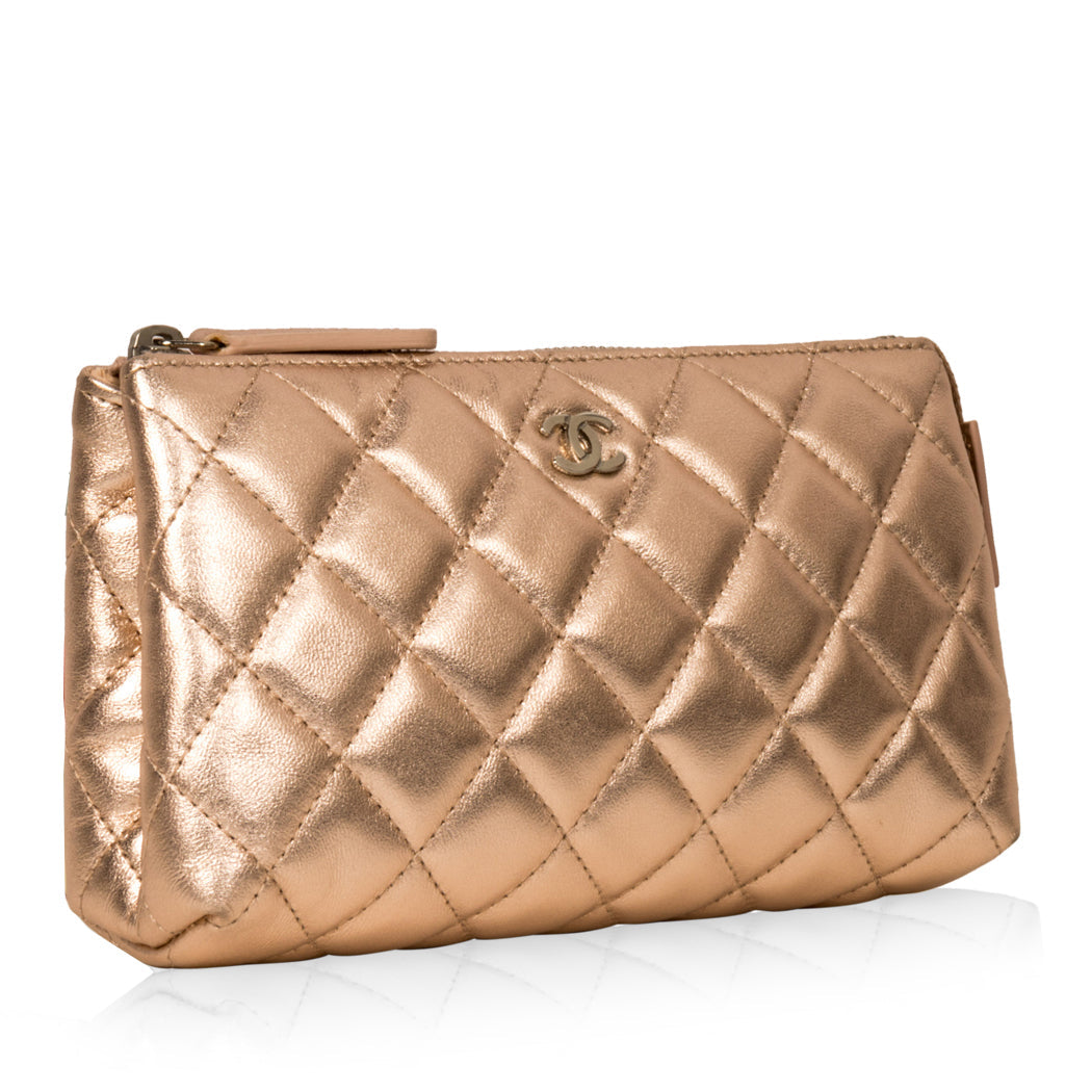 Chanel Timeless Quilted Black Clutch