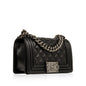 Chanel Boy Bag Caviar Black Shoulder Bag Style 21