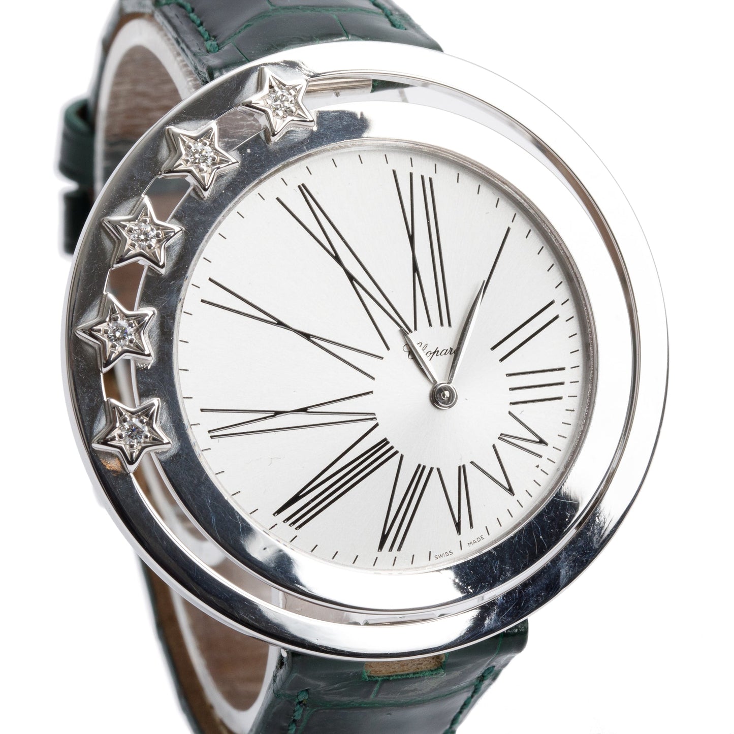 Chopard 18k White Gold Diamond Classic 43 MM Quartz Watch
