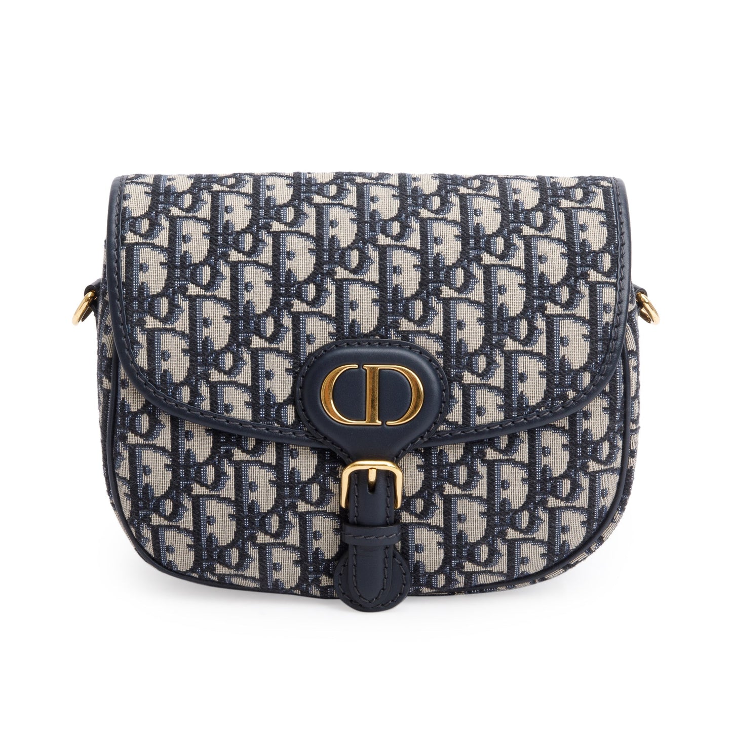 Christian Dior 2020 Blue Oblique Jacquard Medium Bobby Bag