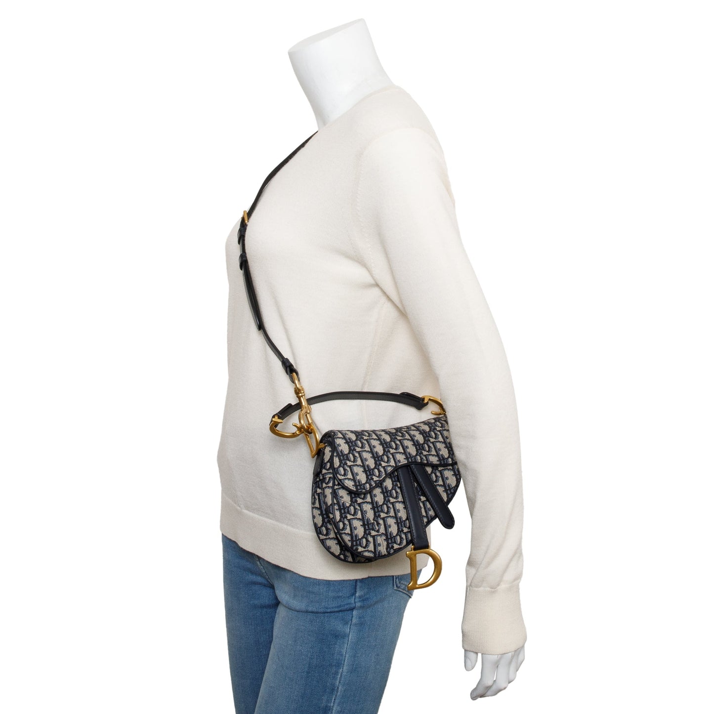 Christian Dior 2020 Oblique Mini Saddle Bag