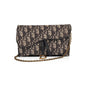 Christian Dior 2020 Oblique Saddle Wallet on Chain