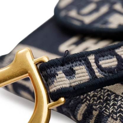Christian Dior 2020 Oblique Slim Saddle Belt Pouch