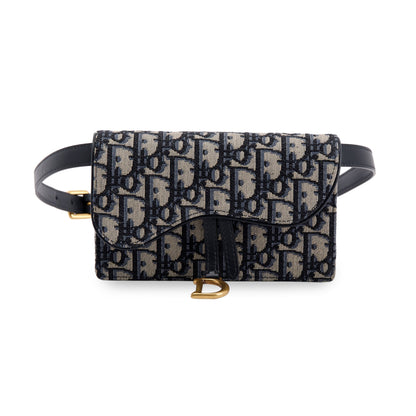 Christian Dior 2021 Oblique Saddle Belt Pouch