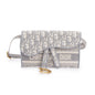 Christian Dior 2022 Grey Oblique Slim Saddle Belt Pouch