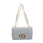 Christian Dior 2022 Stone Gray Supple Cannage Calfskin Leather Medium Dior Caro Bag