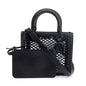 Christian Dior 2024 Black Leather So Black Medium Lady Dior Bag