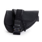 Christian Dior Black Grained Calfskin Leather Saddle Bag
