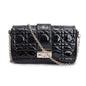 Christian Dior Black Patent Cannage Miss Dior Promenade Pouch