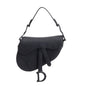 Christian Dior Black Ultramatte Calfskin Leather Mini Saddle Bag