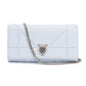Christian Dior Blue Calfskin Leather Diorama Wallet on Chain