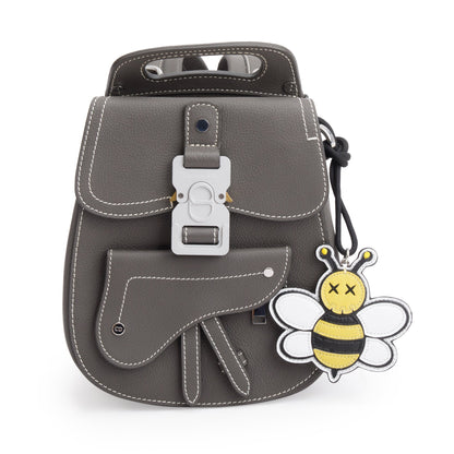 Christian Dior Grey Leather Mini Gallop Backpack