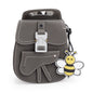 Christian Dior Grey Leather Mini Gallop Backpack