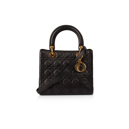 Christian Dior Medium Cannage Lambskin Lady Dior Bag