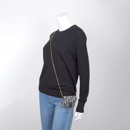 Christian Dior Nano Saddle Chain Pouch