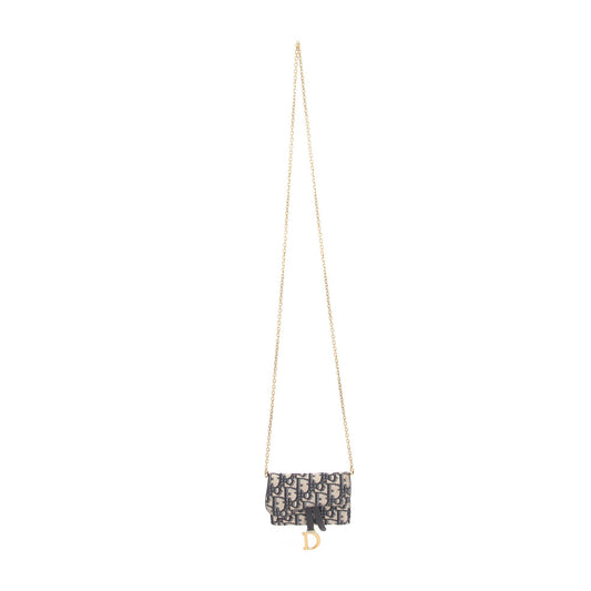 Christian Dior Nano Saddle Chain Pouch