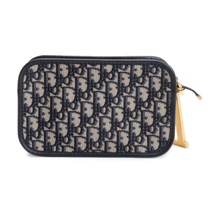 Christian Dior Navy Oblique Diorquake Clutch
