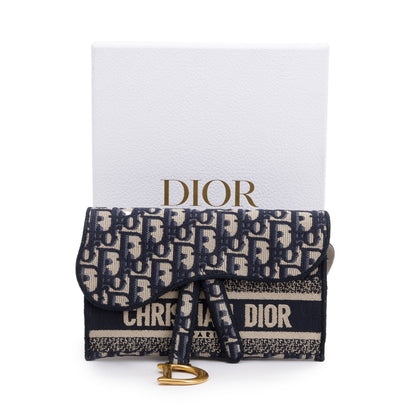 Christian Dior Oblique Slim Saddle Belt Pouch