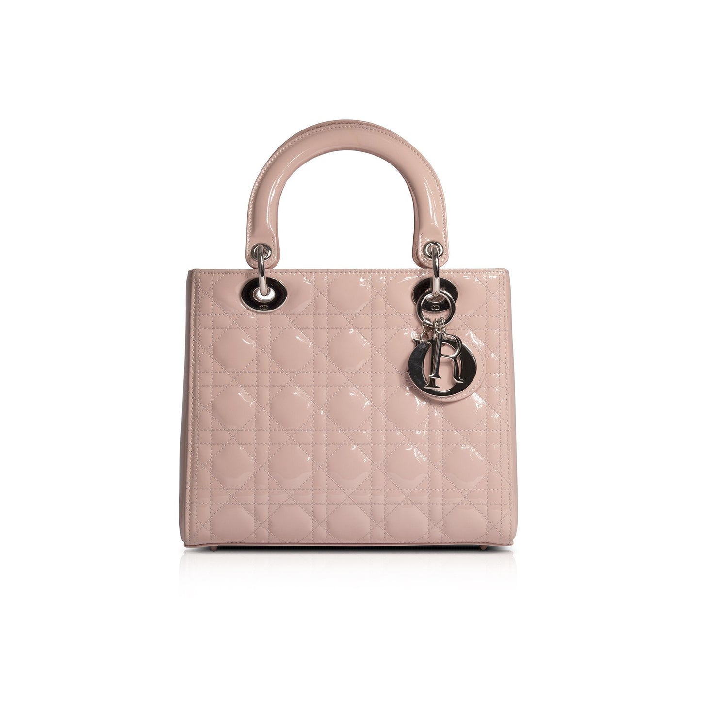 Christian Dior Patent Leather Medium Lady Dior Bag