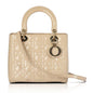 Christian Dior Patent Leather Medium Lady Dior Bag