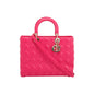 Christian Dior Pink Large Cannage Lady Dior Bag