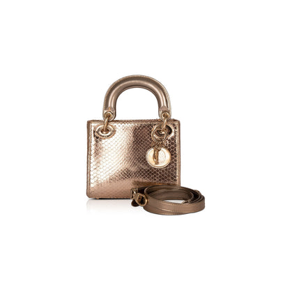 Christian Dior Python Mini Lady Dior Bag