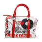 Christian Dior Red/White Printed Canvas Hardcore Boston Pierced Bag