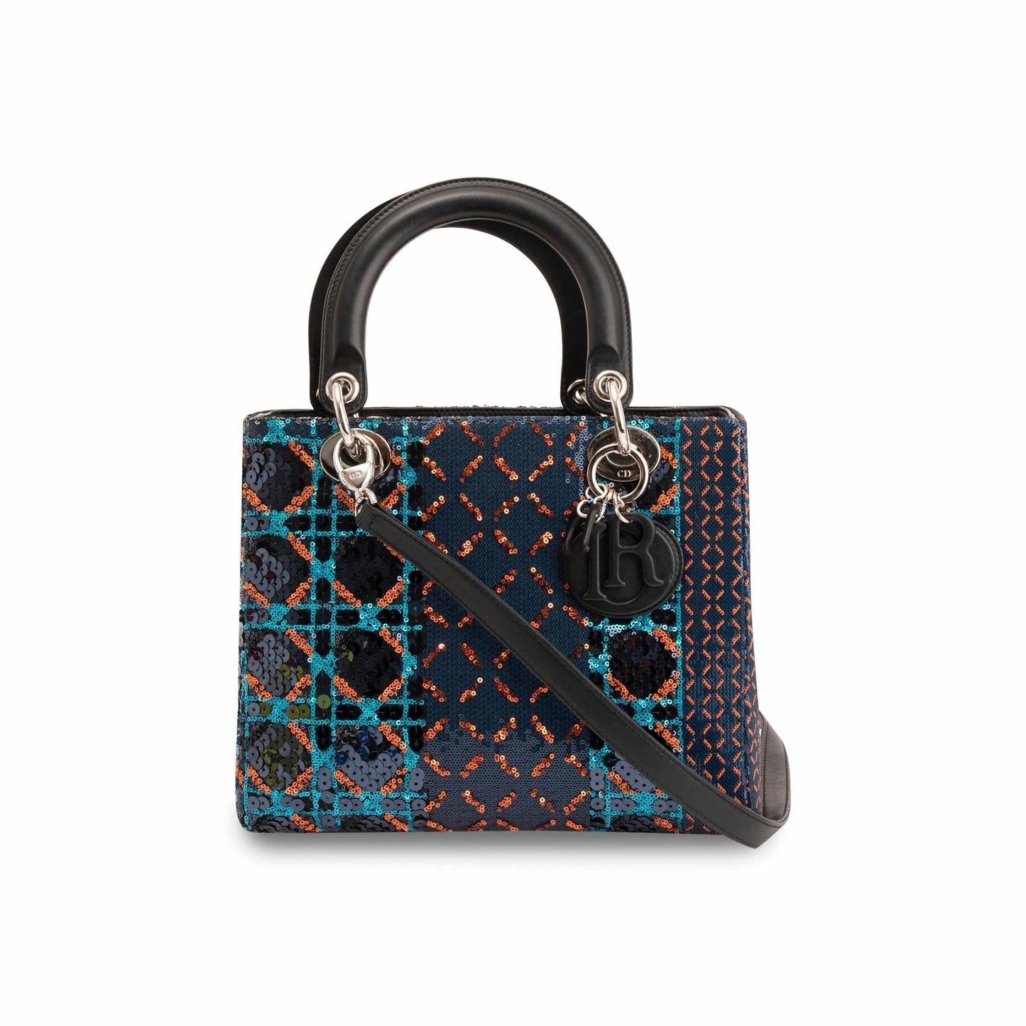 Christian Dior Sequin Medium Lady Dior Bag