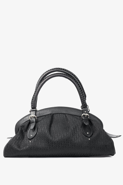 Dior Nylon Monogram Leather Canvas Handbag