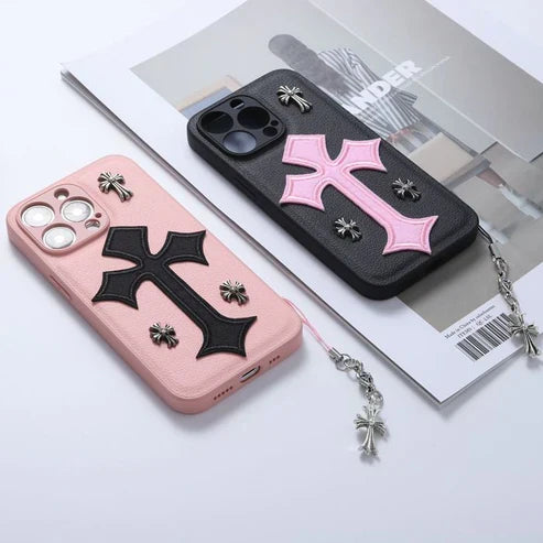 Chrome Hearts Cross Phone Case iPhone 11 12 13 14 15