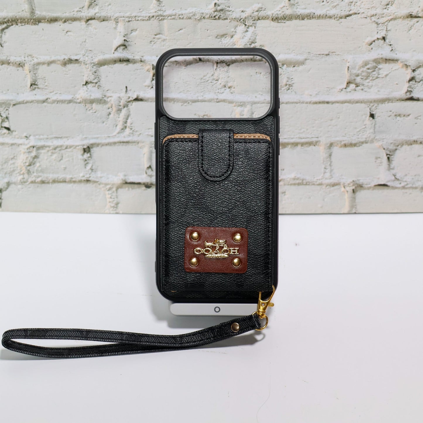 Coach Card Holder Case iPhone 1217/Pro/Pro Max/Plus