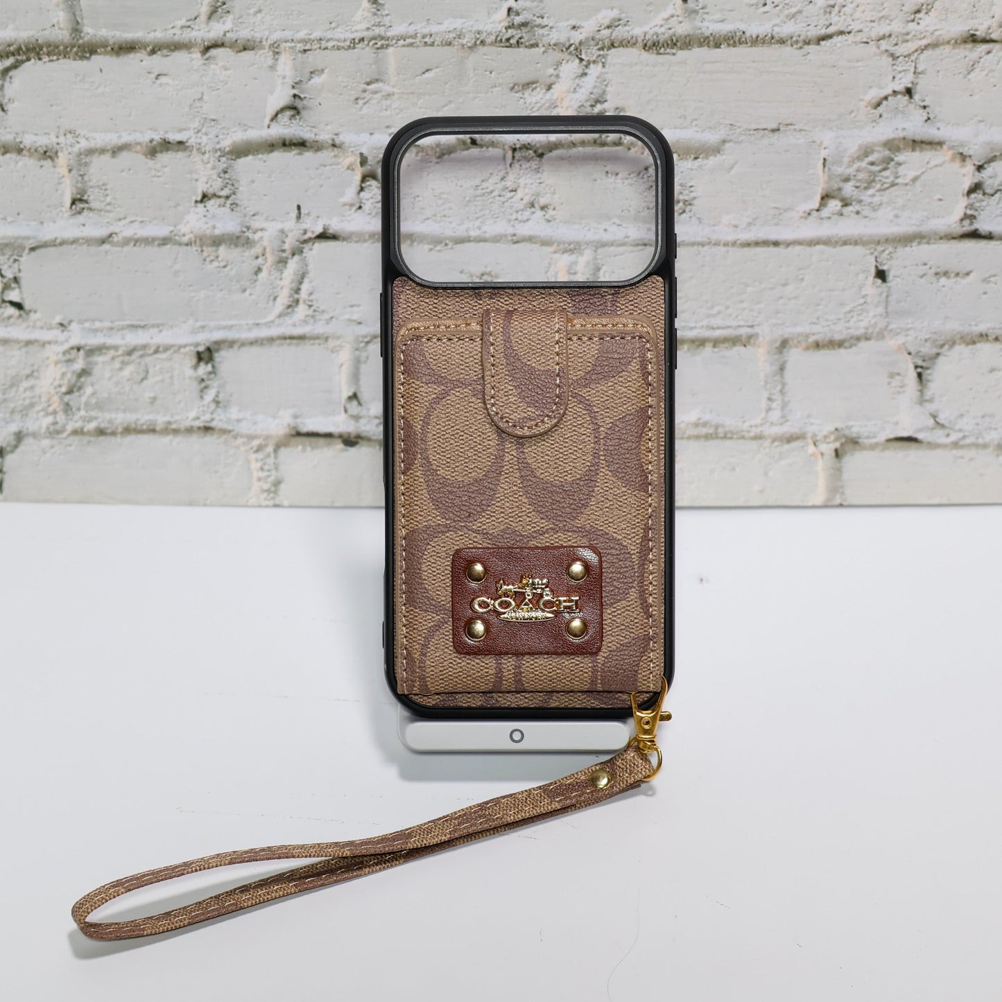 Coach Card Holder Case iPhone 1217/Pro/Pro Max/Plus